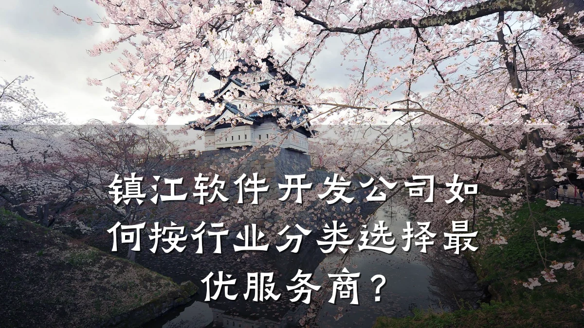 镇江软件开发公司如何按行业分类选择最优服务商?