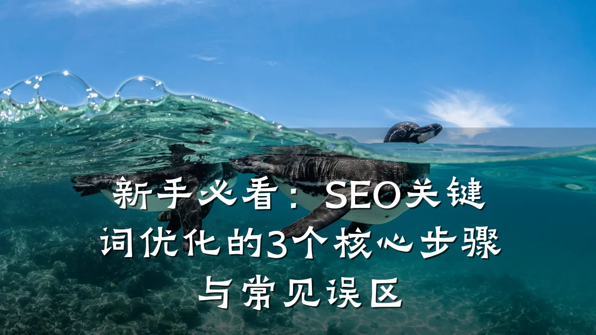 新手必看：SEO关键词优化的3个核心步骤与常见误区
