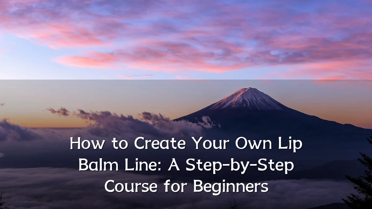 How to Create Your Own Lip Balm Line: A Step-by-Step Course for Beginners