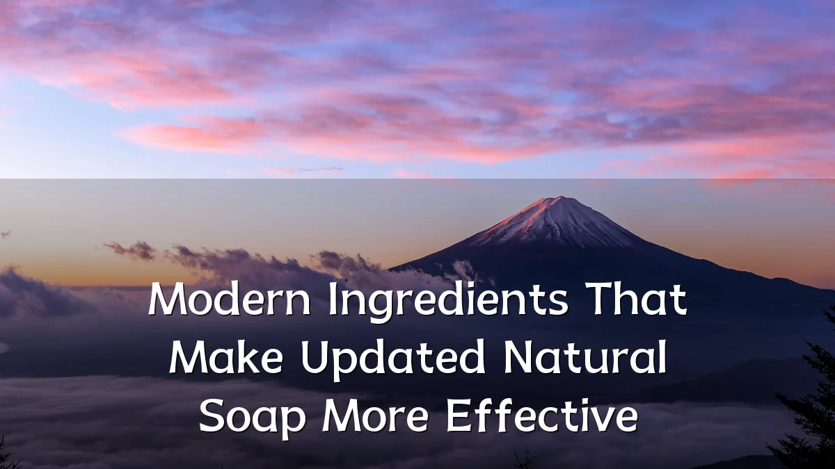 Modern Ingredients That Make Updated Natural Soap More Effective