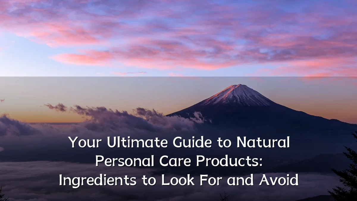 Your Ultimate Guide to Natural Personal Care Products: Ingredients to Look For and Avoid