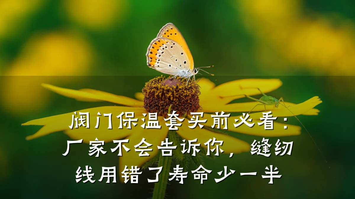 阀门保温套买前必看:厂家不会告诉你,缝纫线用错了寿命少一半